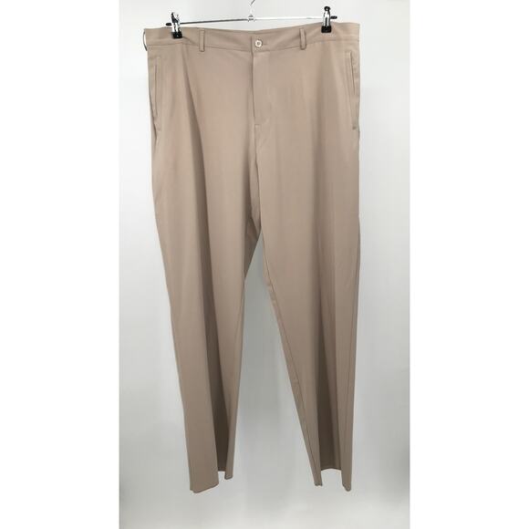 Nike Mens Tan Coaches Performance Chino Pants Size 40 Unhemmed - Picture 1 of 12